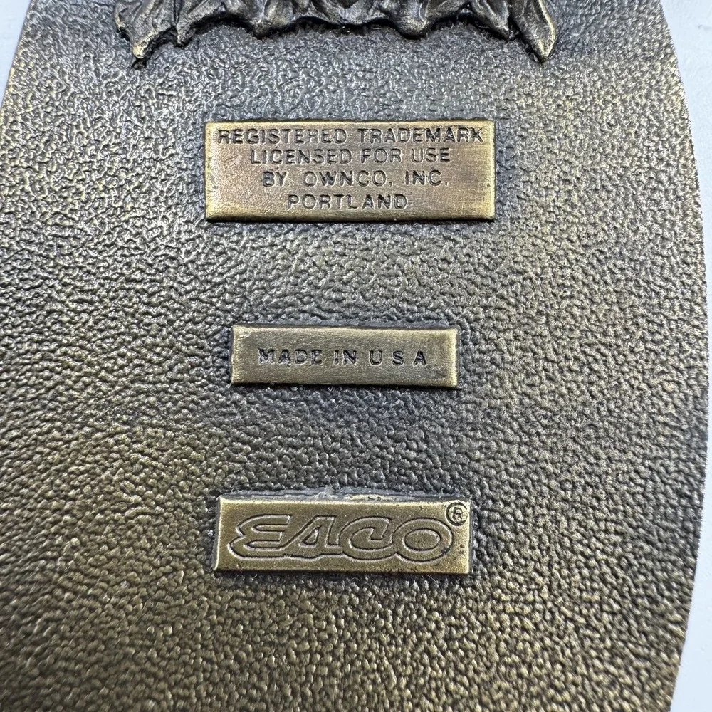 ESCO Company Tonkin INC Mining - Seattle Vintage USA made Belt Buckle‎